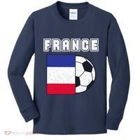 France Soccer Team Flag Kids Long Sleeve Shirt thumb 0