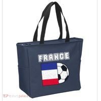 France Soccer Team Flag Tote Bag thumb 2