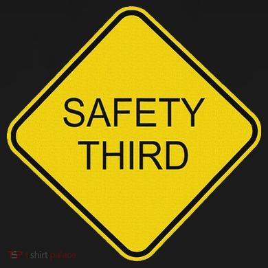 Funny Safety Third Sign City Backpack