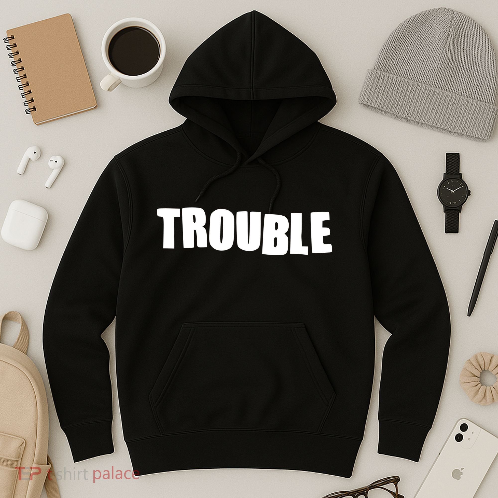 Funny Somebodys Trouble Matching Couple Family Shirts Hoodie