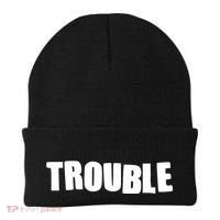 Funny Somebodys Trouble Matching Couple Family Shirts Beanie thumb 0