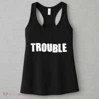 Funny Somebodys Trouble Matching Couple Family Shirts Women's Tank Top thumb 3