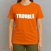 Funny Somebodys Trouble Matching Couple Family Shirts T-Shirt thumb 4