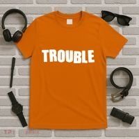 Funny Somebodys Trouble Matching Couple Family Shirts T-Shirt thumb 5