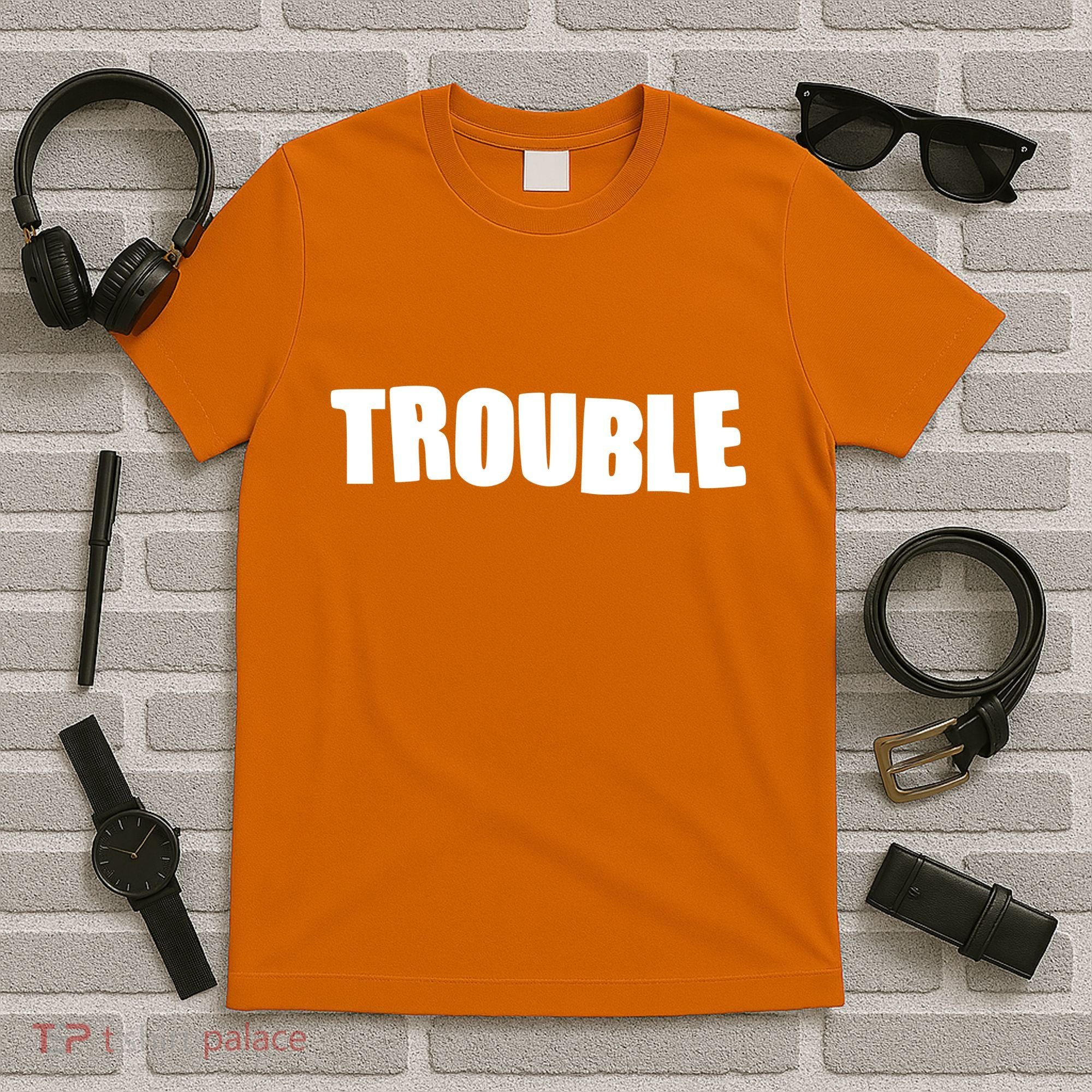 Funny Somebodys Trouble Matching Couple Family Shirts T-Shirt