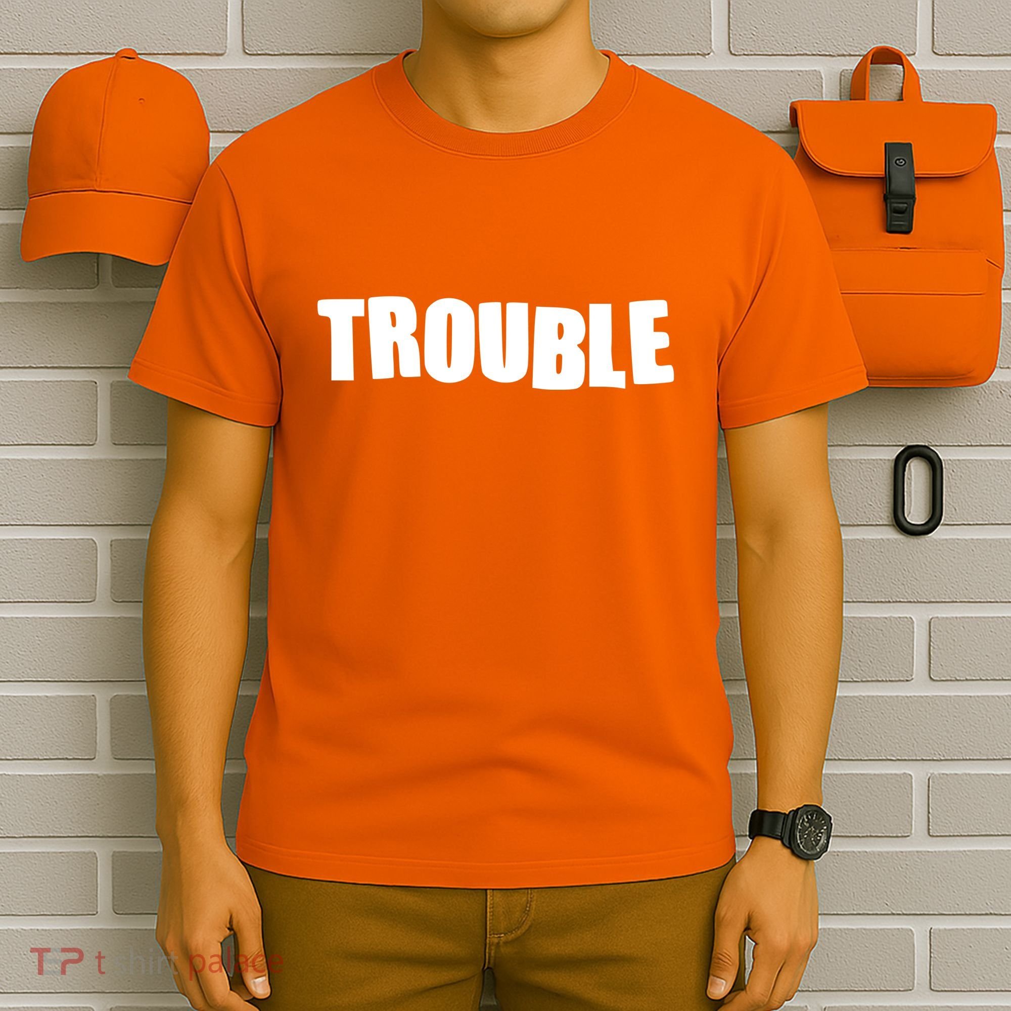 Funny Somebodys Trouble Matching Couple Family Shirts T-Shirt
