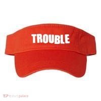 Funny Somebodys Trouble Matching Couple Family Shirts Visor thumb 0