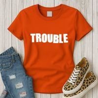 Funny Somebodys Trouble Matching Couple Family Shirts Women's T-Shirt thumb 3