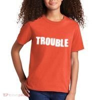 Funny Somebodys Trouble Matching Couple Family Shirts Kids T-Shirt thumb 2