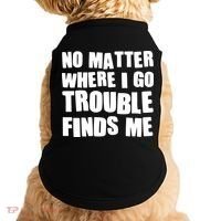 Funny Somebodys Trouble Matching Couple Family Shirts Doggie Tank thumb 0