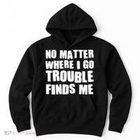 Funny Somebodys Trouble Matching Couple Family Shirts Hoodie thumb 0