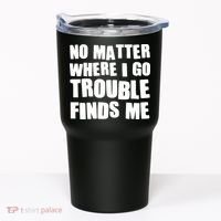 Funny Somebodys Trouble Matching Couple Family Shirts Tumbler thumb 0