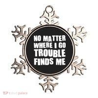Funny Somebodys Trouble Matching Couple Family Shirts Ornament thumb 0