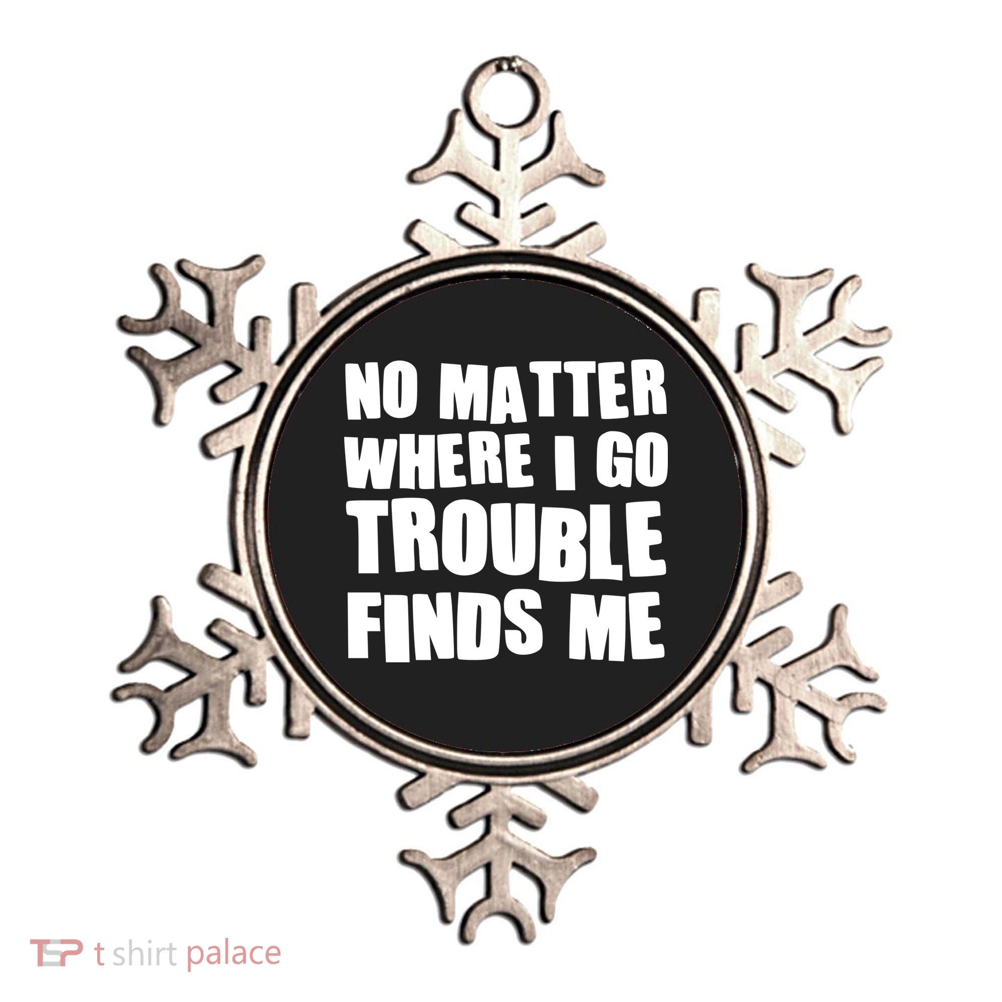 Funny Somebodys Trouble Matching Couple Family Shirts Ornament