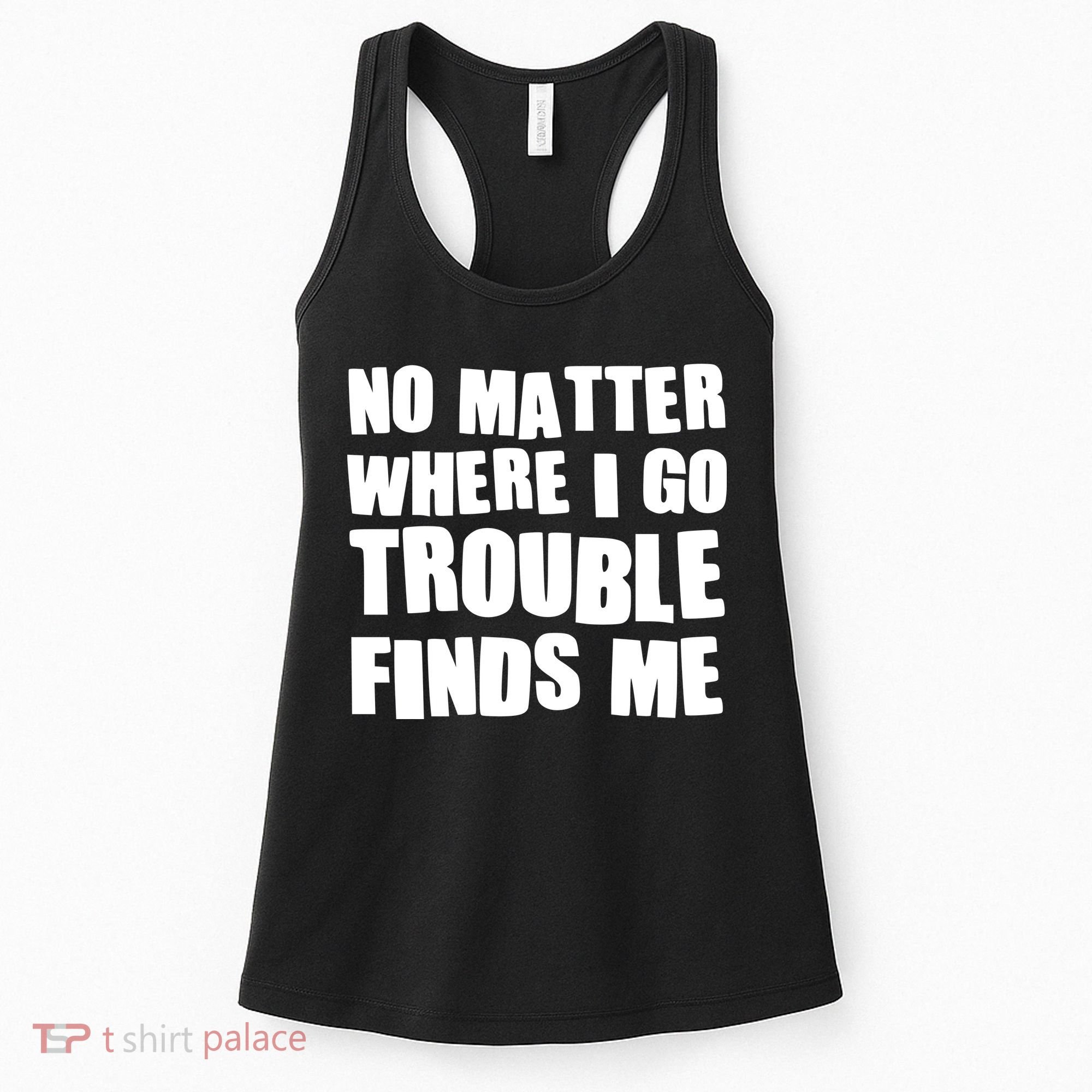 Funny Somebodys Trouble Matching Couple Family Shirts Women's Tank Top