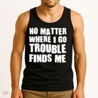Funny Somebodys Trouble Matching Couple Family Shirts Tank Top thumb 3