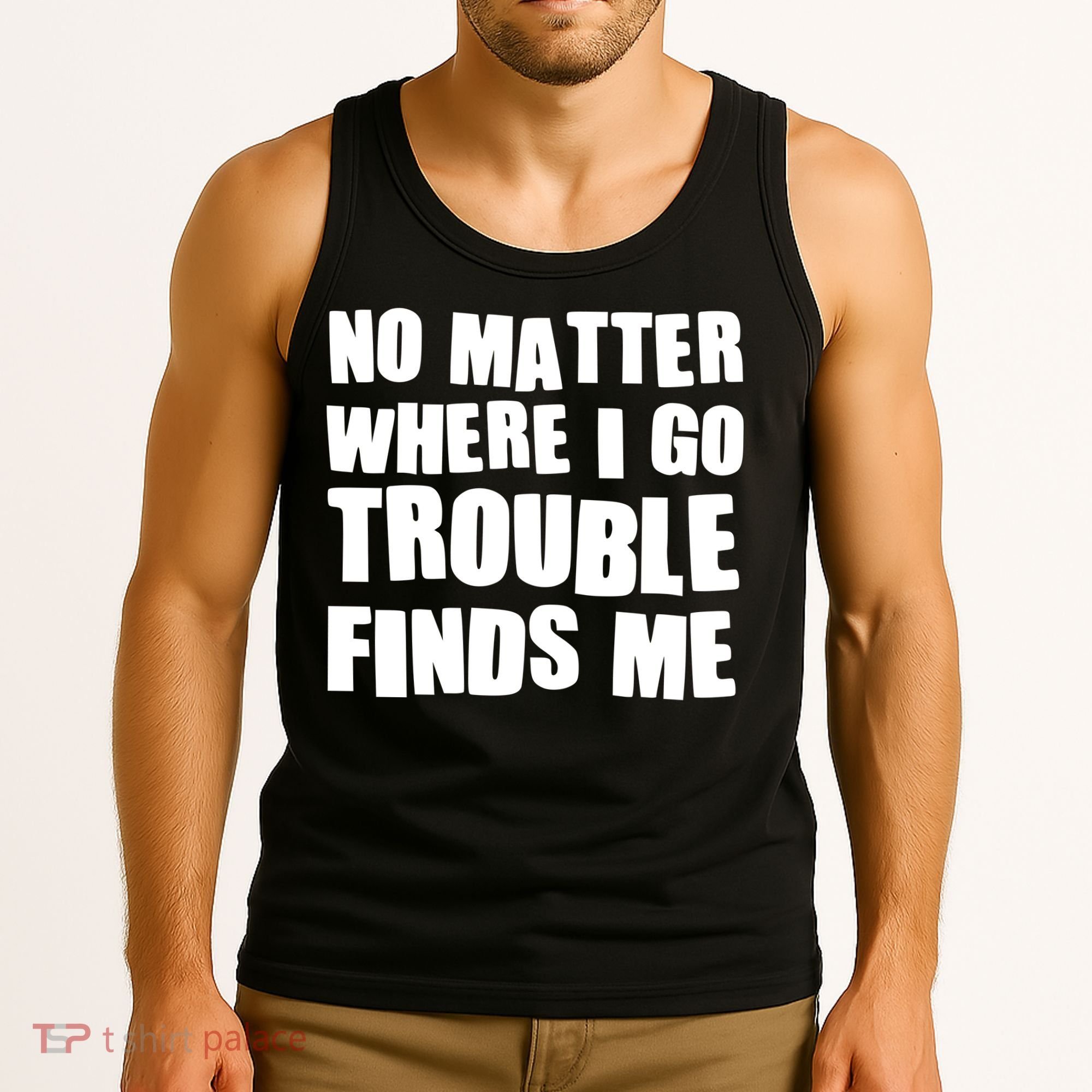 Funny Somebodys Trouble Matching Couple Family Shirts Tank Top
