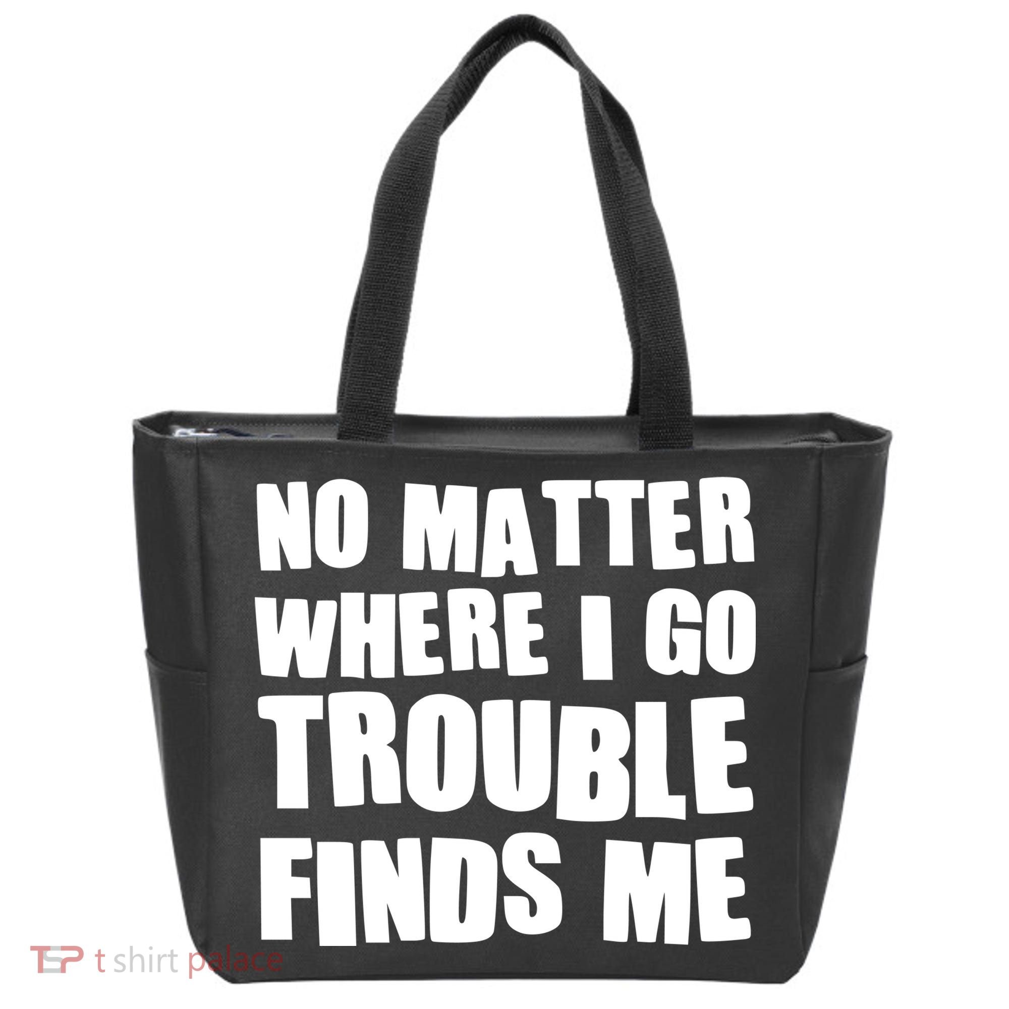 Funny Somebodys Trouble Matching Couple Family Shirts Tote Bag