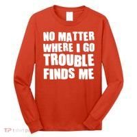 Funny Somebodys Trouble Matching Couple Family Shirts Long Sleeve Shirt thumb 0