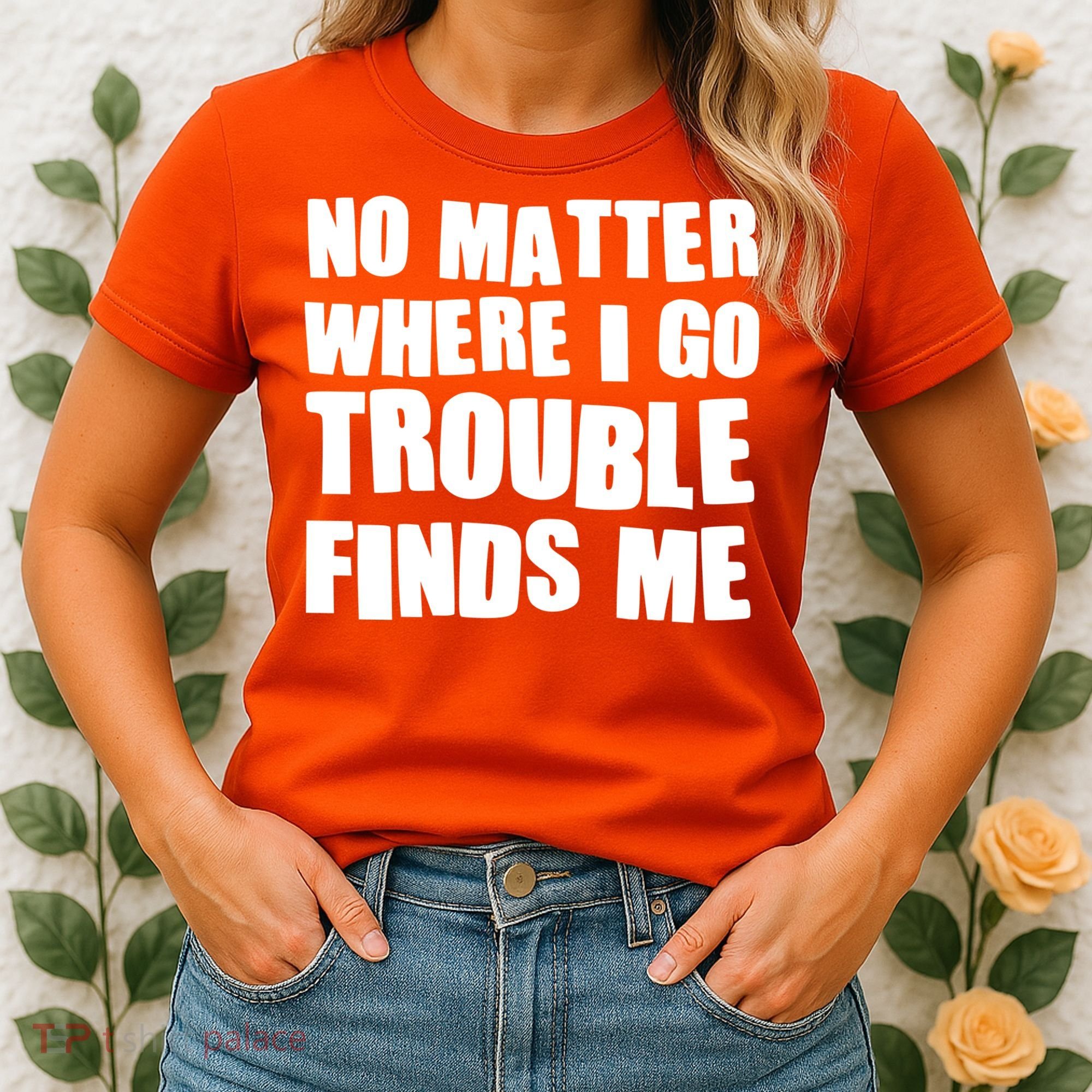 Funny Somebodys Trouble Matching Couple Family Shirts Women's T-Shirt