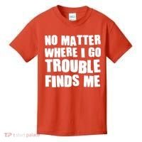 Funny Somebodys Trouble Matching Couple Family Shirts Kids T-Shirt thumb 0