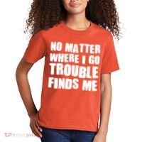 Funny Somebodys Trouble Matching Couple Family Shirts Kids T-Shirt thumb 2