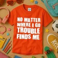 Funny Somebodys Trouble Matching Couple Family Shirts Kids T-Shirt thumb 3