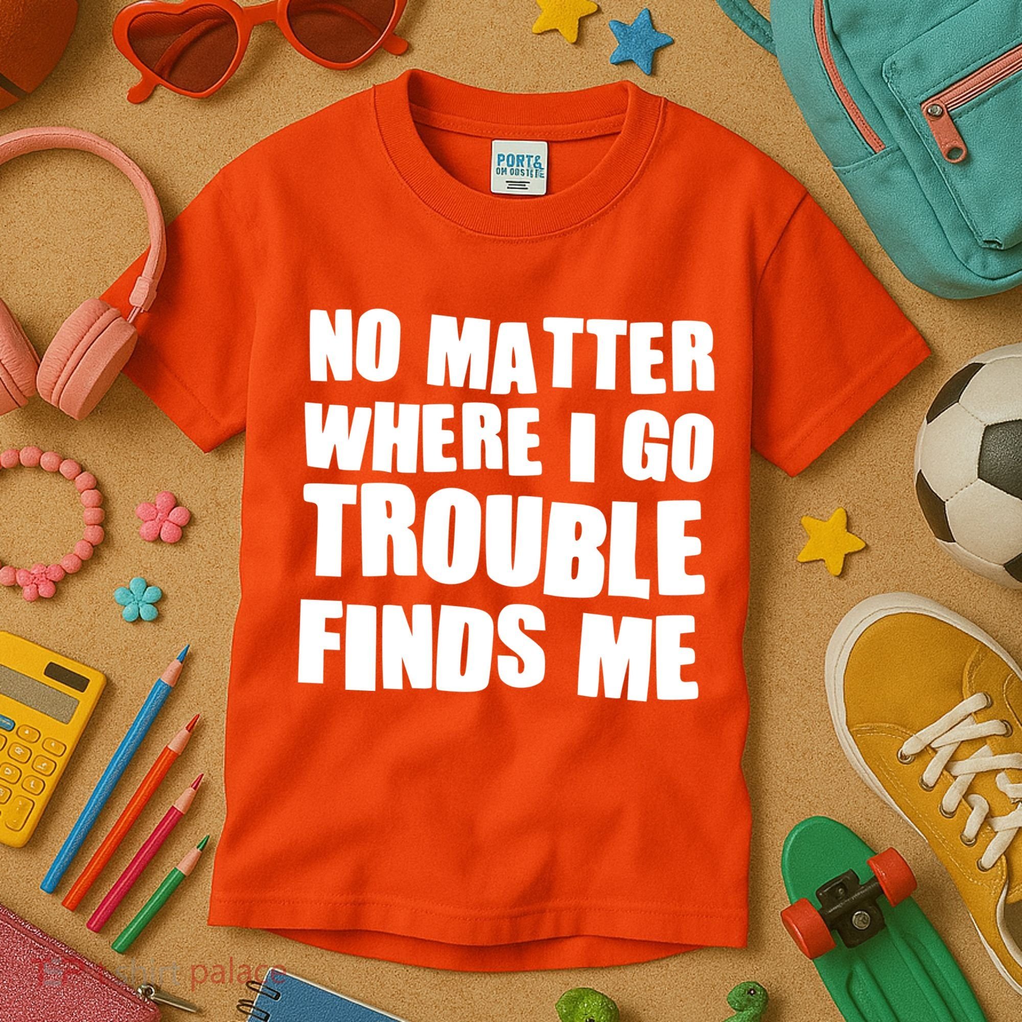 Funny Somebodys Trouble Matching Couple Family Shirts Kids T-Shirt