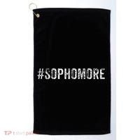 Funny Sophomore Tenth Grade Back To School Gifts Golf Towel thumb 0