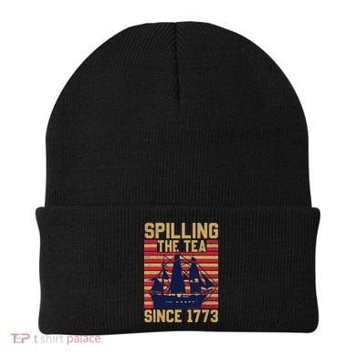 Fun Spilling The Tea Since 1773 Teaching History Patriotic Beanie
