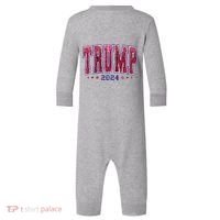 Trump 2024 President Make America Trump Again Infant Fleece One Piece thumb 0