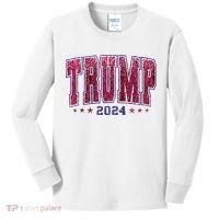 Trump 2024 President Make America Trump Again Kids Long Sleeve Shirt thumb 0