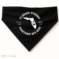 Florida Strong Together We Rise Hurricane Milton September 2024 USA-Made Doggie Bandana thumb 0