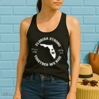 Florida Strong Together We Rise Hurricane Milton September 2024 Women's Tank Top thumb 2