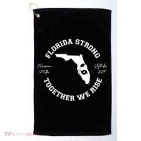 Florida Strong Together We Rise Hurricane Milton September 2024 Golf Towel thumb 0