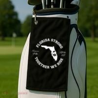 Florida Strong Together We Rise Hurricane Milton September 2024 Golf Towel thumb 2