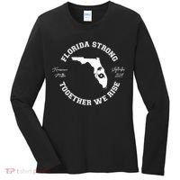 Florida Strong Together We Rise Hurricane Milton September 2024 Women's Long Sleeve Shirt thumb 0