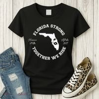 Florida Strong Together We Rise Hurricane Milton September 2024 Women's T-Shirt thumb 3