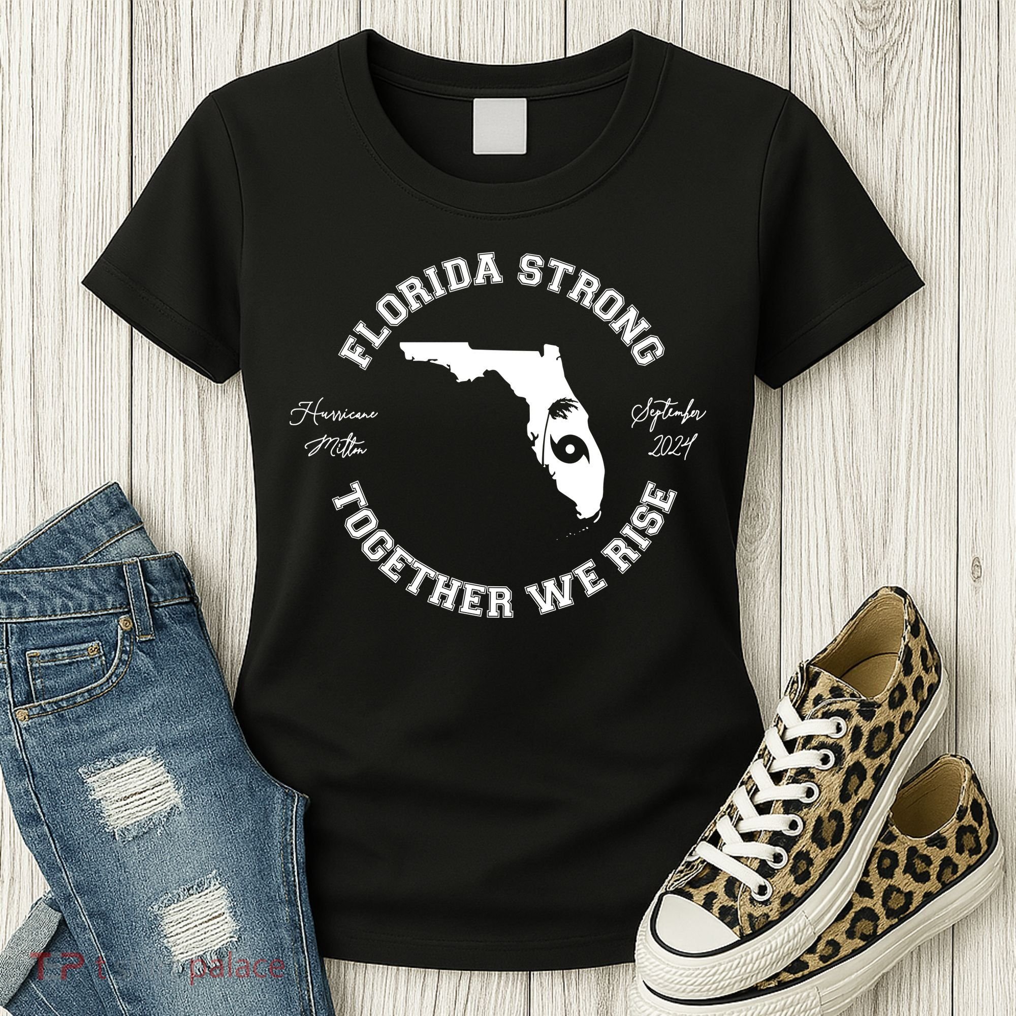 Florida Strong Together We Rise Hurricane Milton September 2024 Women's T-Shirt