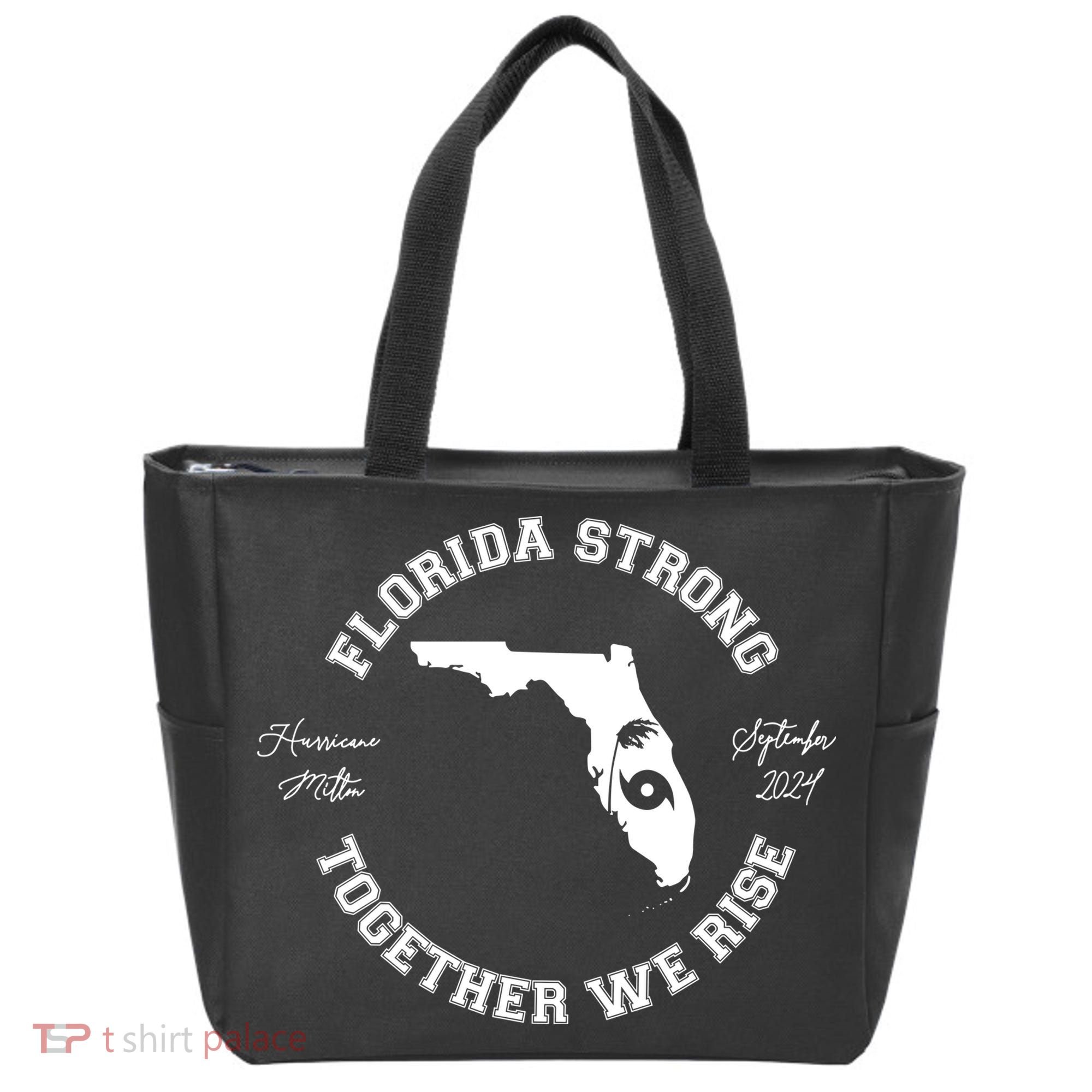 Florida Strong Together We Rise Hurricane Milton September 2024 Tote Bag