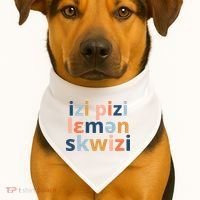 Funny Speech Therapy IPA Phonetics Phoneme Therapist USA-Made Doggie Bandana thumb 1