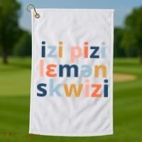Funny Speech Therapy IPA Phonetics Phoneme Therapist Golf Towel thumb 1