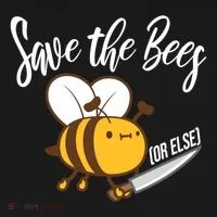 Funny Save The Bees Or Else Doggie Tank thumb 4