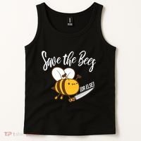Funny Save The Bees Or Else Tank Top thumb 2