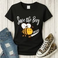 Funny Save The Bees Or Else Women's T-Shirt thumb 3