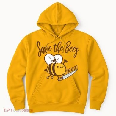 Funny Save The Bees Or Else Hoodie