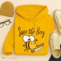 Funny Save The Bees Or Else Hoodie thumb 4