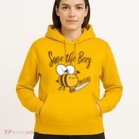 Funny Save The Bees Or Else Hoodie thumb 5