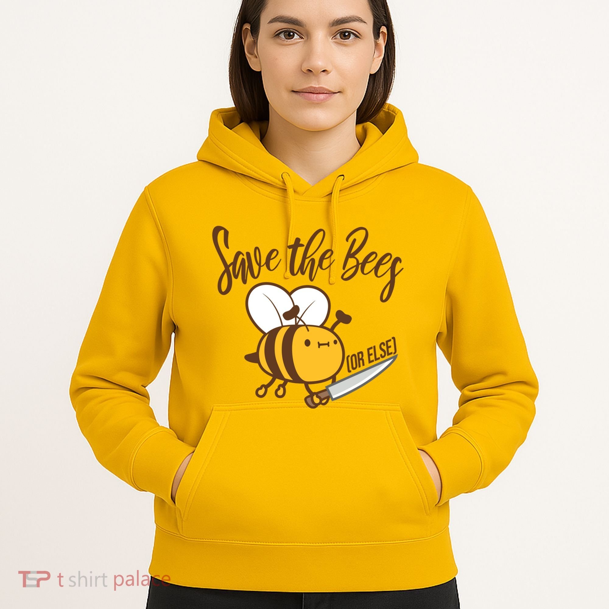 Funny Save The Bees Or Else Hoodie