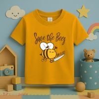 Funny Save The Bees Or Else Toddler T-Shirt thumb 3